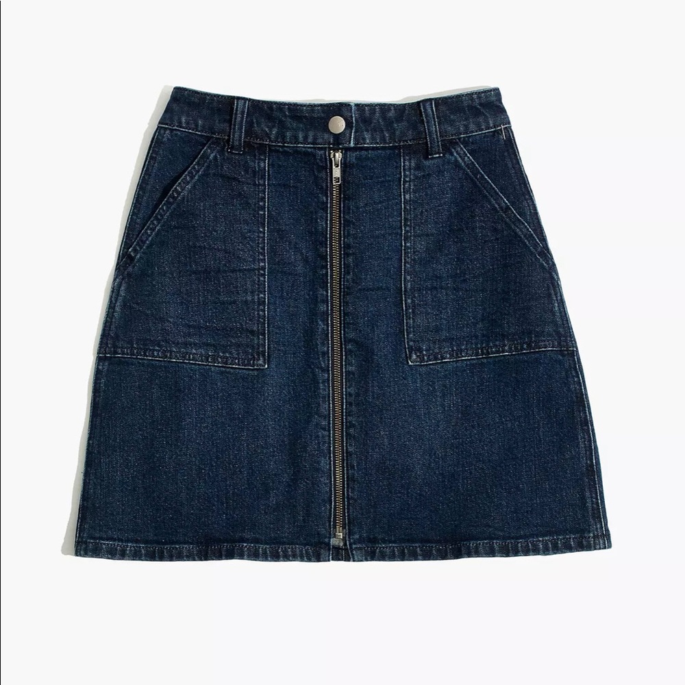 Madewell Denim Utility Zip Skirt